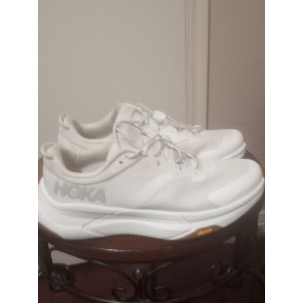 Hoka One One White Athletic Running Shoes